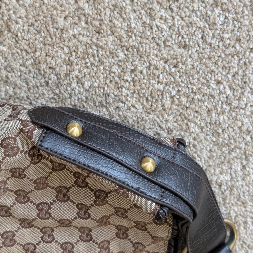 GG Large Monogram Horse bit Hobo Bag Purse *read description!* - Picture 3 of 10